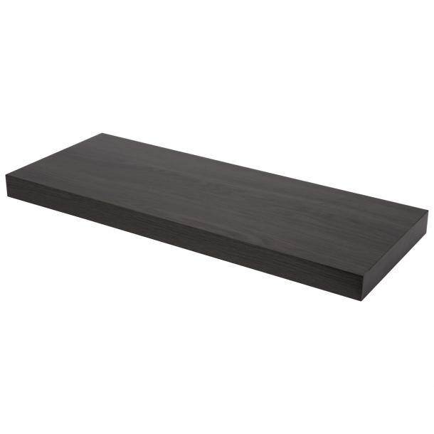 Floating shelf XL4 push fix anthracite oak 38mm 60x23,5cm Duraline